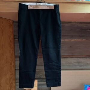 J Crew black city fit pants w stretch